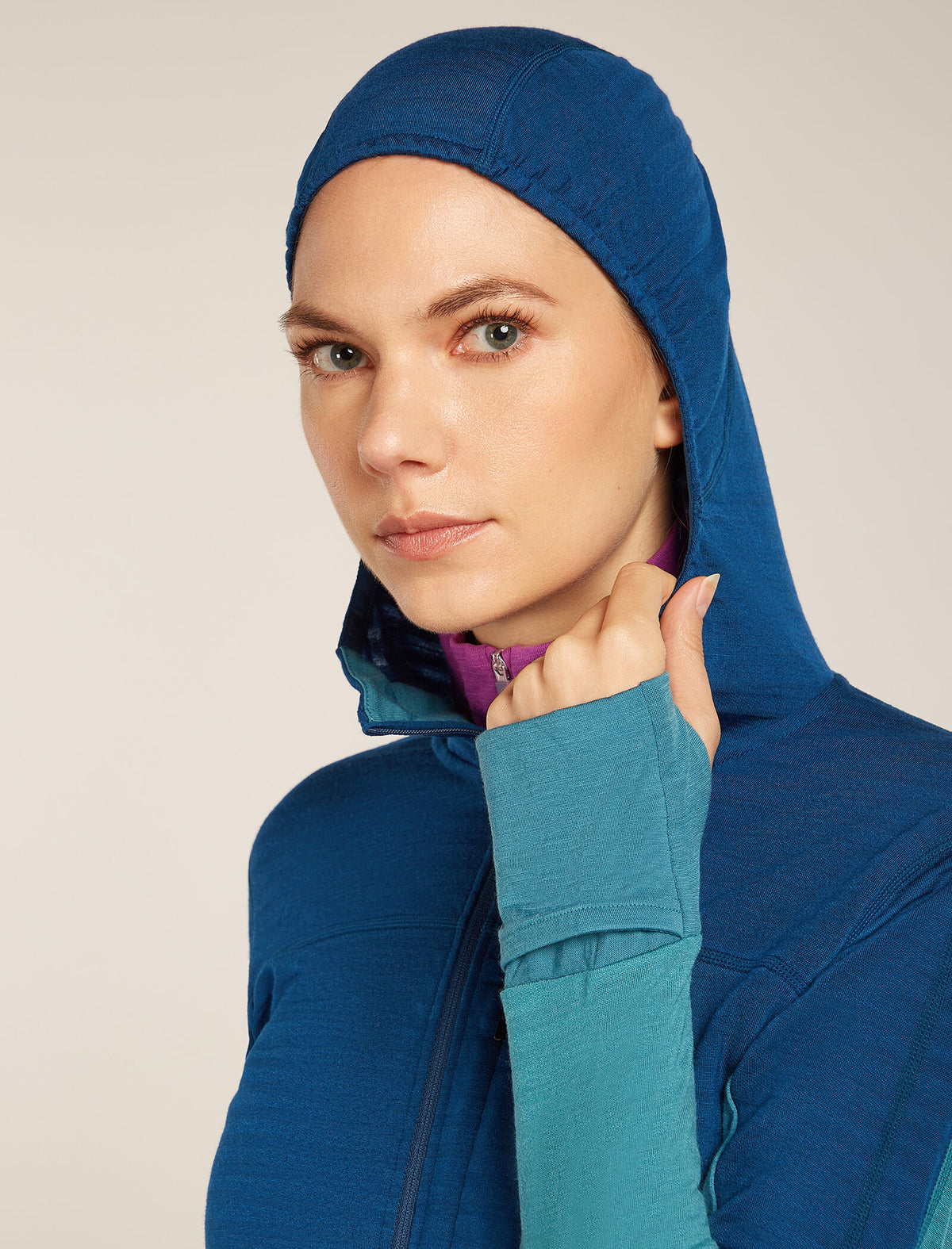 Women's 300 Descender Zip Hoodie Topaz/Atlantis - 8