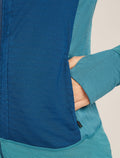 Women's 300 Descender Zip Hoodie Topaz/Atlantis - 9