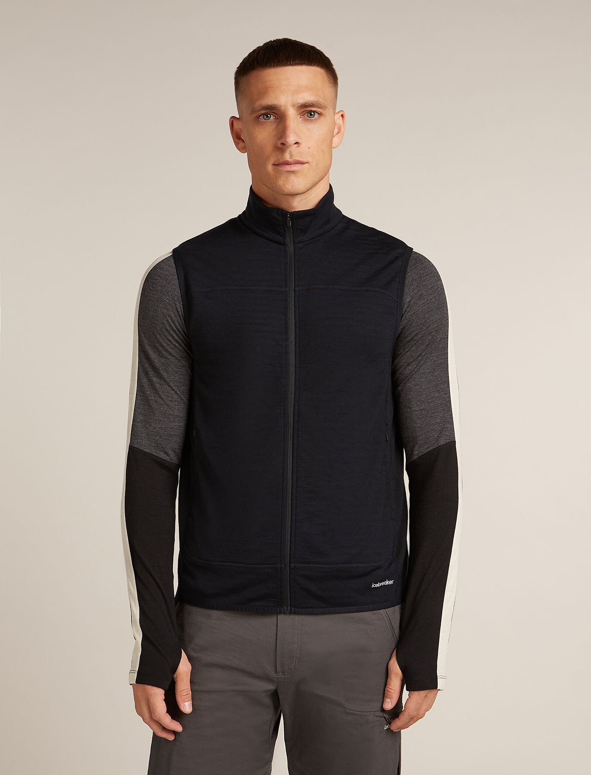 Men's 300 Descender Vest Black - 1