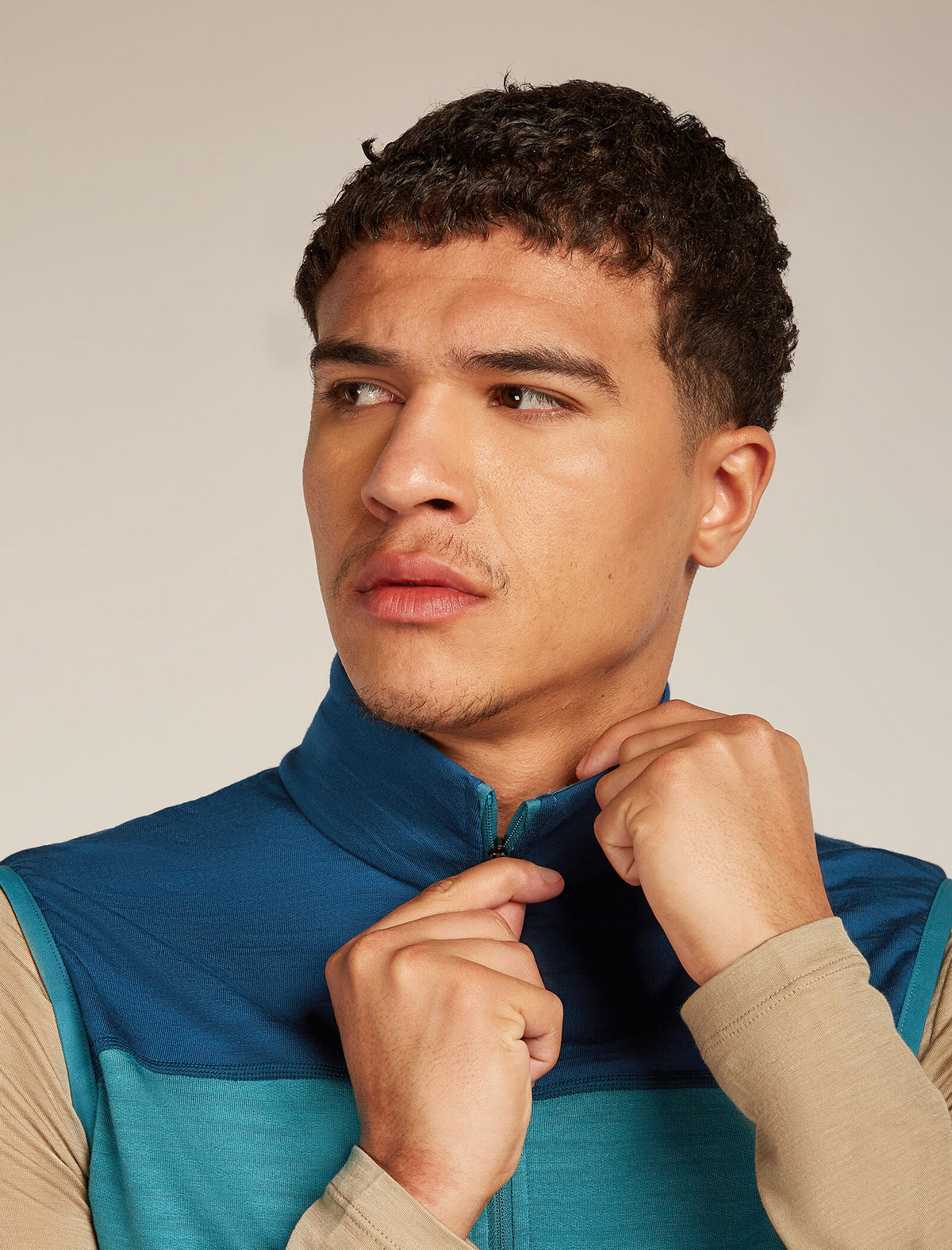 Men's 300 Descender Vest Topaz/Atlantis - 6