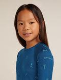 Kids’ 200 Oasis Thermal Top Snow Day Atlantis/Topaz - 7