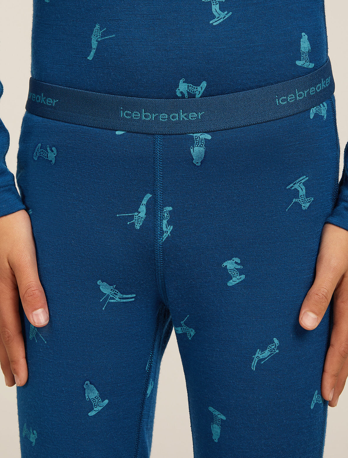 200 Oasis Thermal Leggings Snow Day Atlantis/Topaz - 3