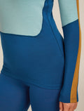 Women's 200 Oasis+ Half Zip Hoodie Atlantis/Hydro - 10