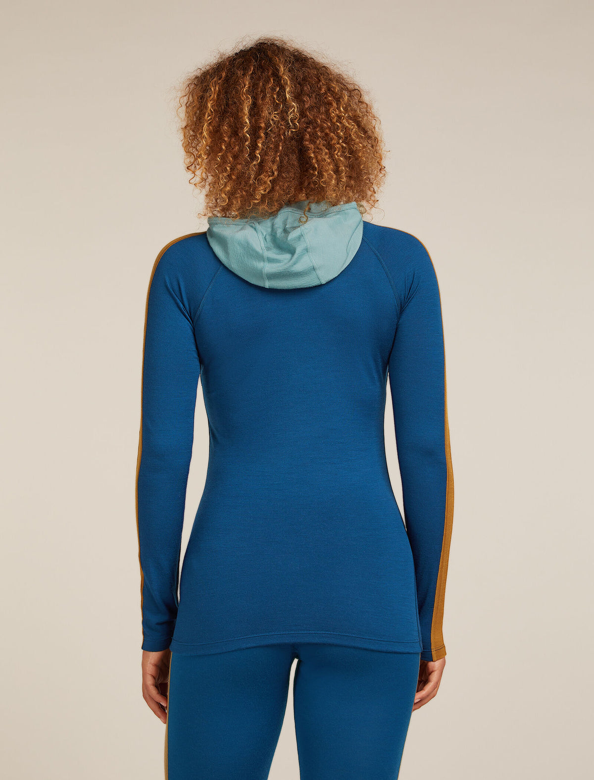 Women's 200 Oasis+ Half Zip Hoodie Atlantis/Hydro - 2