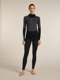 Women's 200 Oasis+ High Neck Thermal Top Black/Jet Hthr - 3
