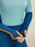 Women's 200 Oasis+ High Neck Thermal Top Atlantis/Hydro - 6