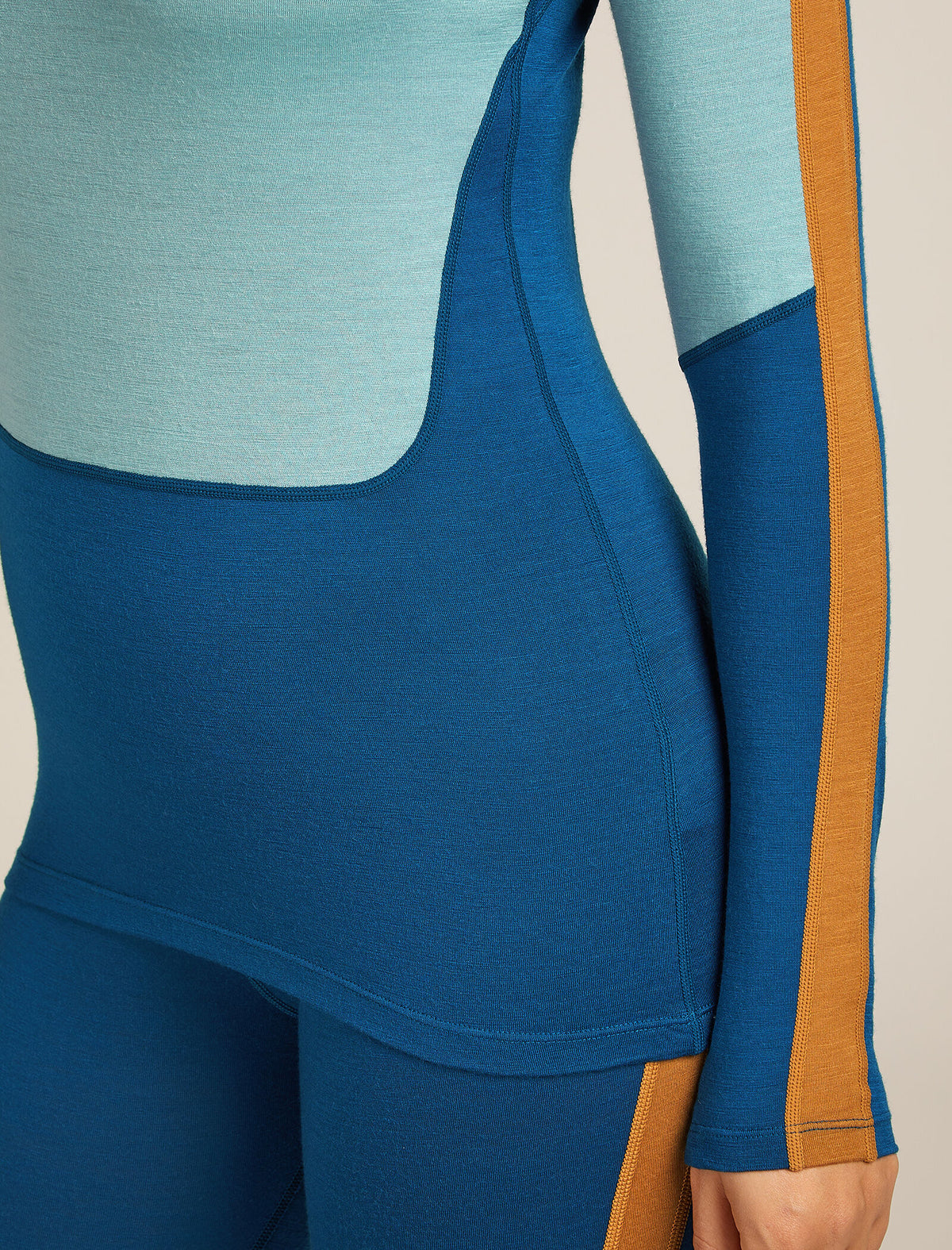 Women's 200 Oasis+ High Neck Thermal Top Atlantis/Hydro - 8