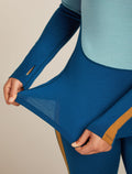 Women's 200 Oasis+ High Neck Thermal Top Atlantis/Hydro - 9