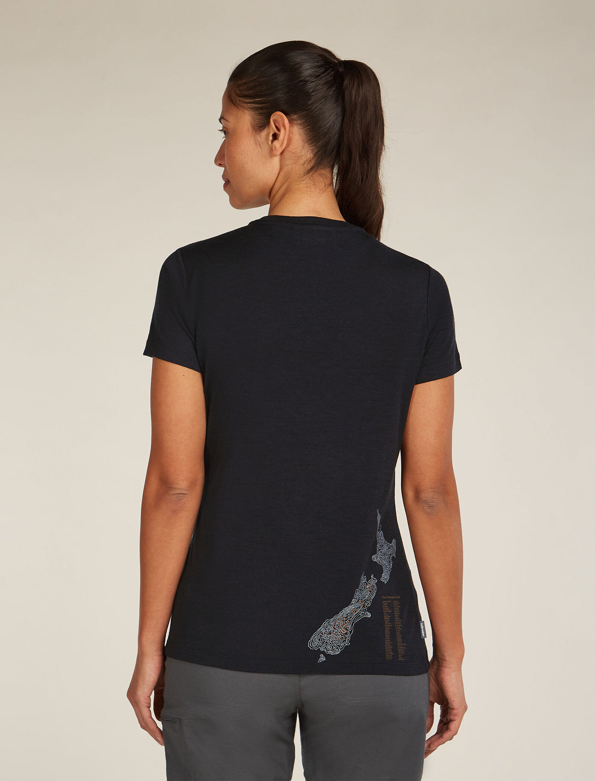 Women's Merino 150 Tech Lite Short Sleeve T-Shirt icebreaker Anniversary Black - 2