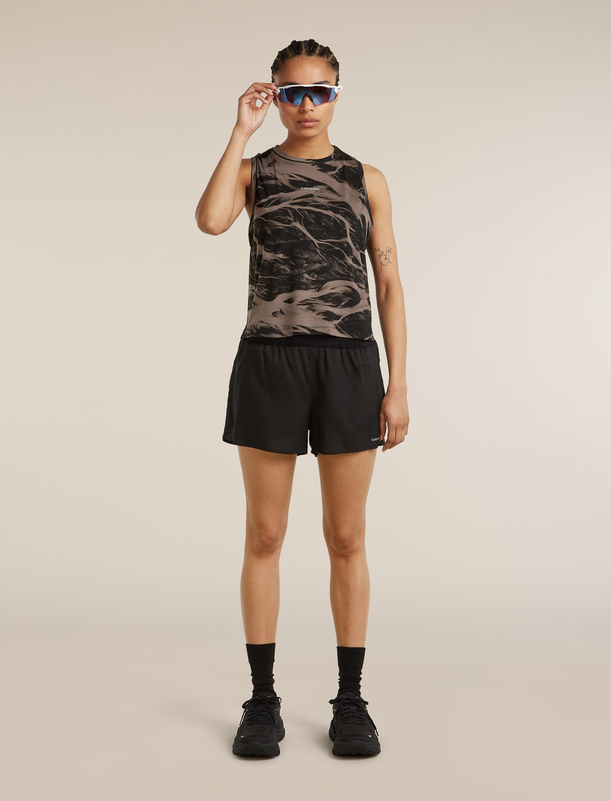 Camiseta sin mangas 125 Speed Motion  Porcini/Black/Aop - 4