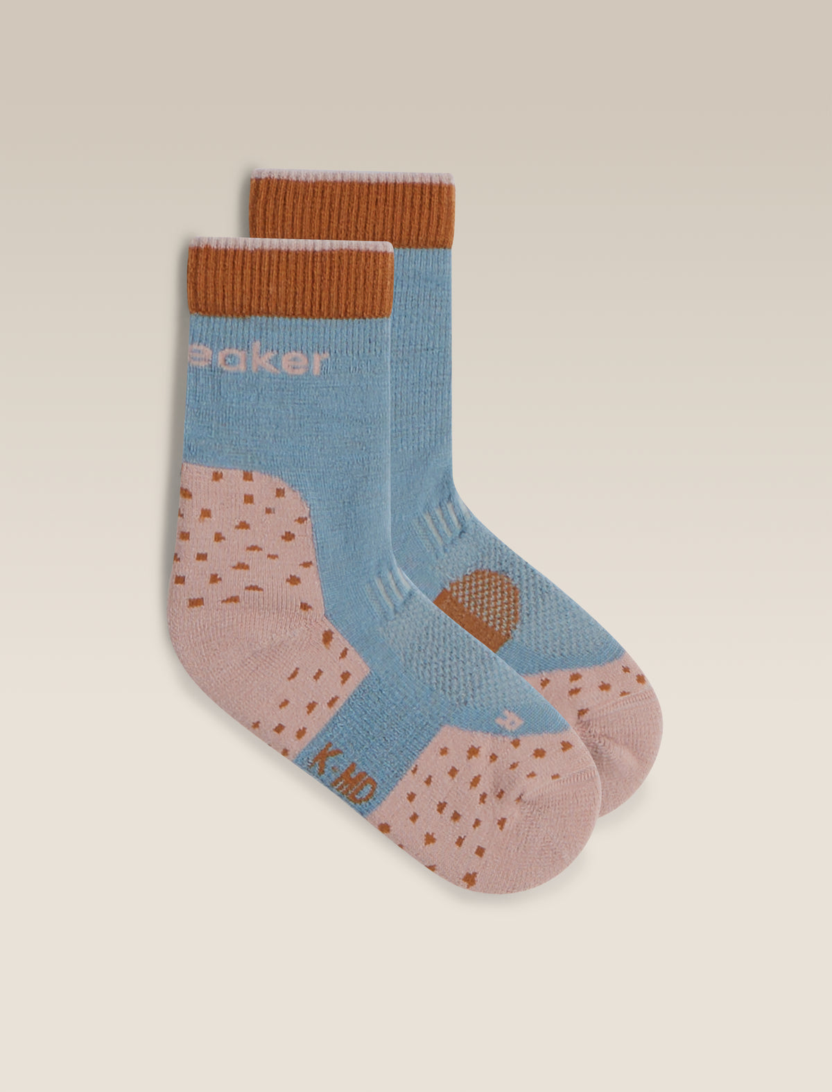Kids Hike+ Crew Socks Flintb/Pinkq/Trail - 1