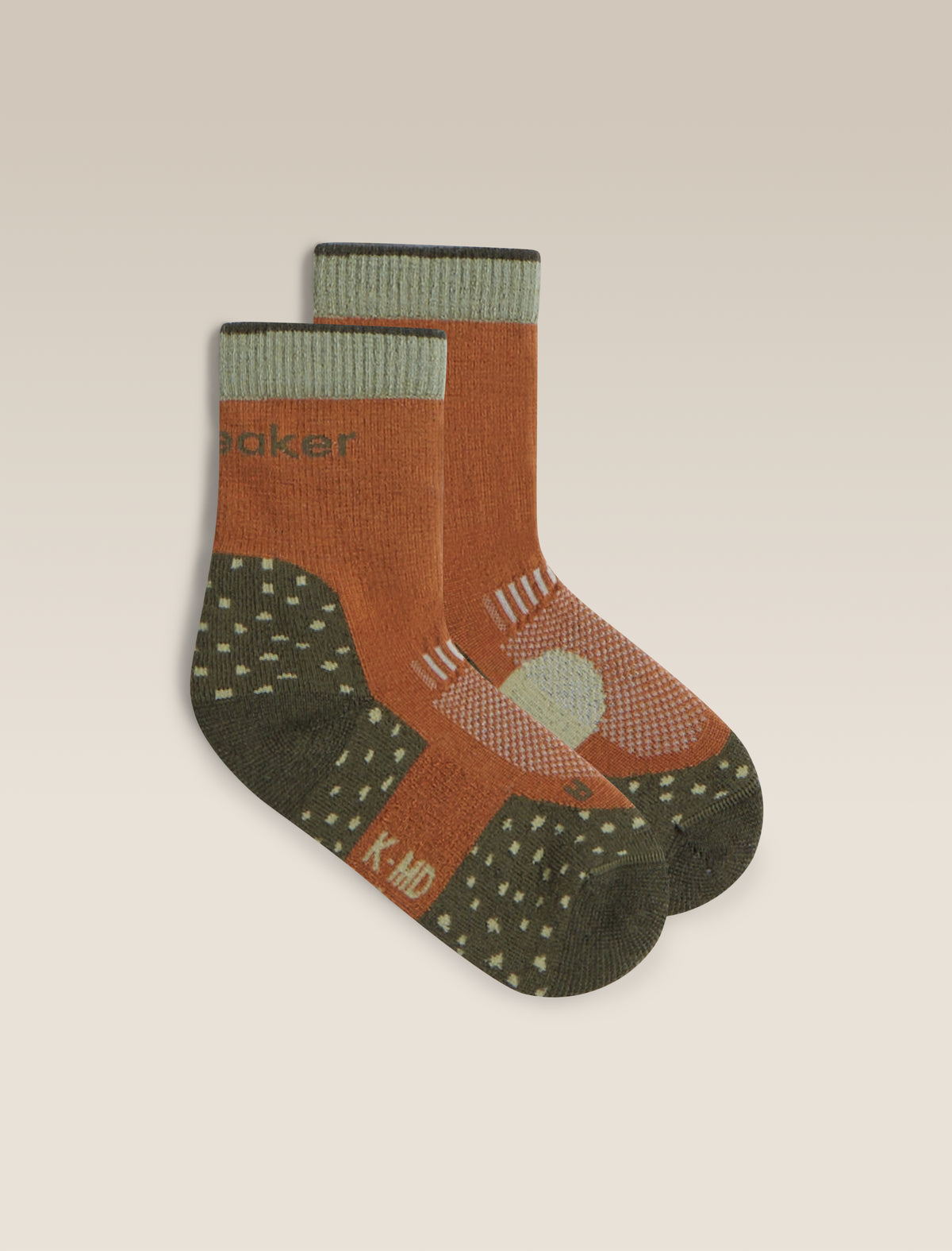 Kids Hike+ Crew Socks Trail/Dk Loden/Lichen - 1