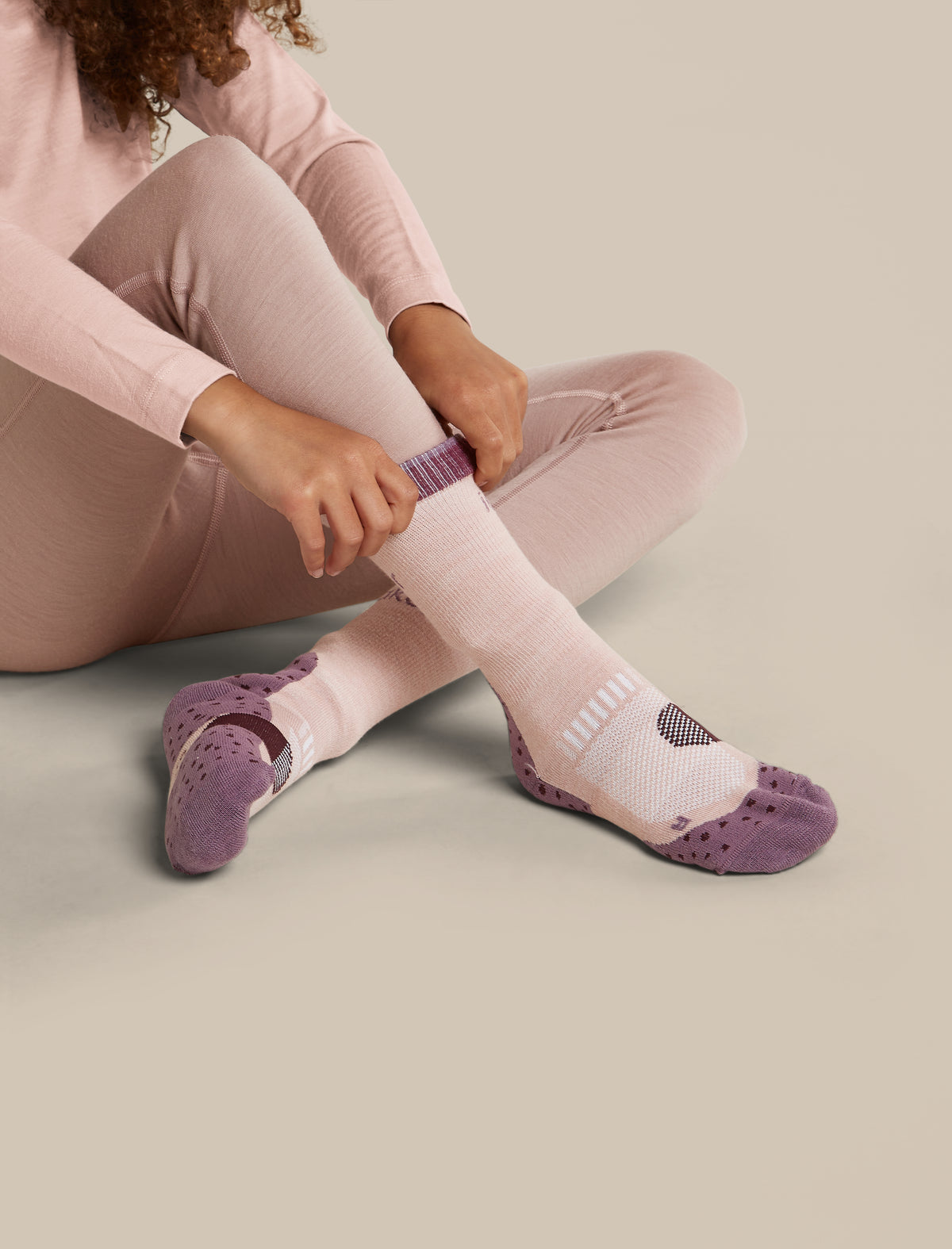 icebreaker® Hike+ Crew Socks Pquartz/Gplum/Dkber Kids - 7