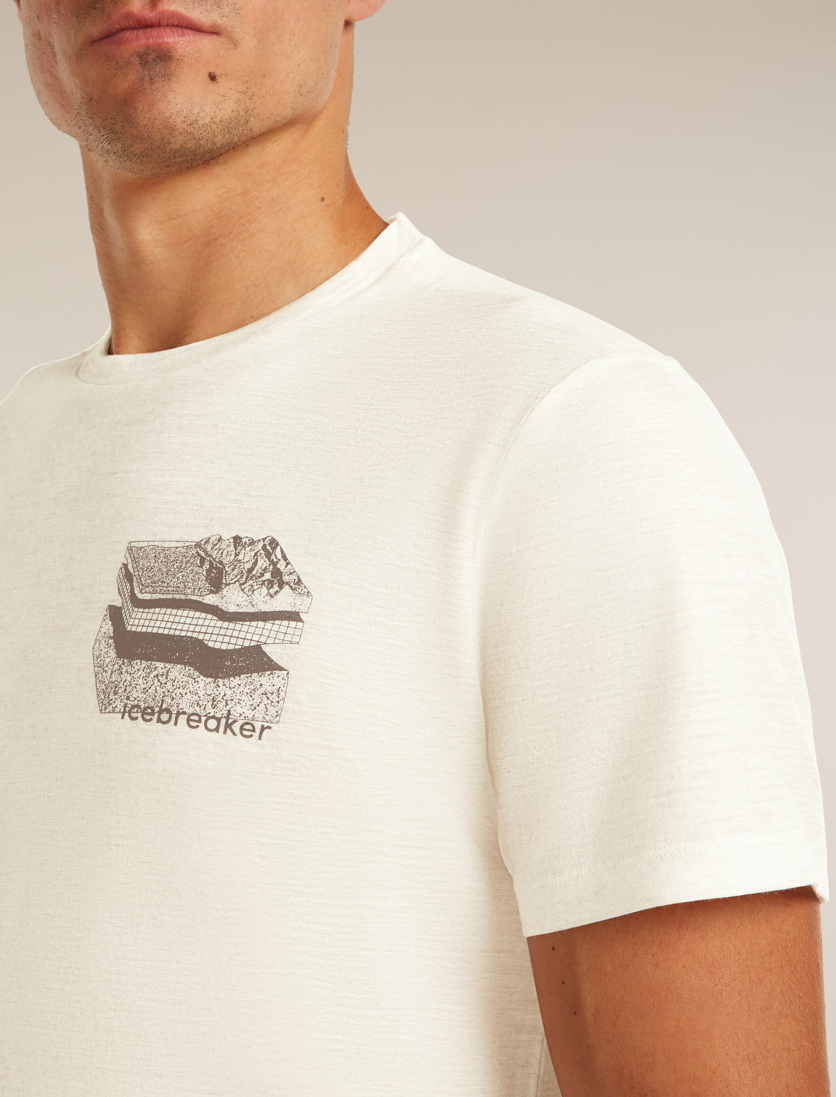 Camiseta Tech Lite 150 Evolving Layers Ecru Hthr - 5