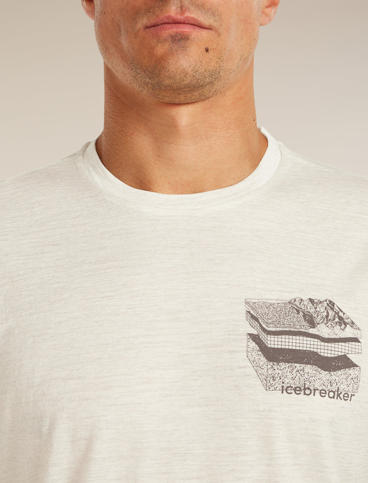 Camiseta Tech Lite 150 Evolving Layers Ecru Hthr - 6