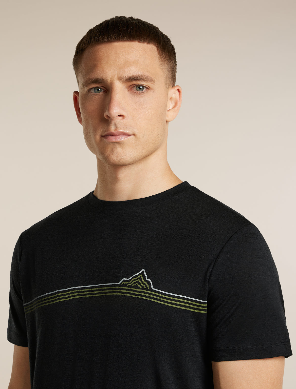T-Shirt 150 Tech Lite Range Stripes Black - 6
