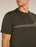 150 Tech Lite T-Shirt Range Stripes Dk Loden - 5
