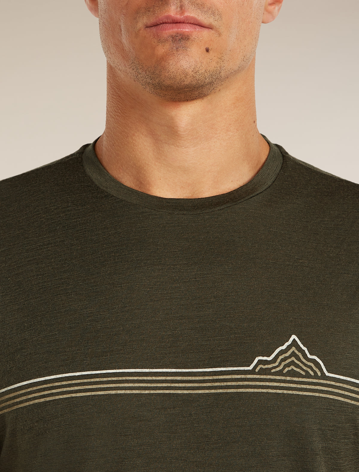 150 Tech Lite T-Shirt Range Stripes Dk Loden - 6