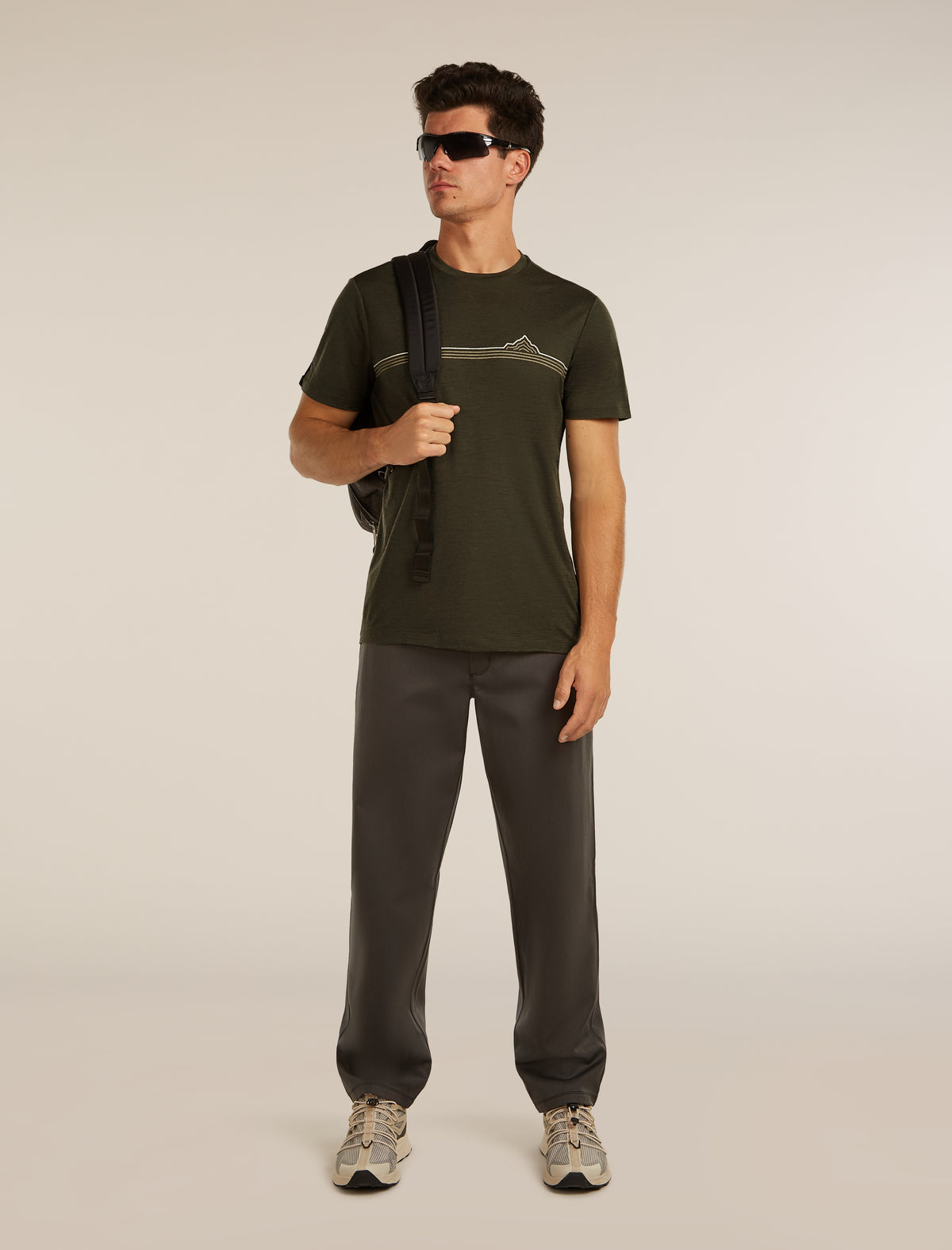 150 Tech Lite T-Shirt Range Stripes Dk Loden - 4