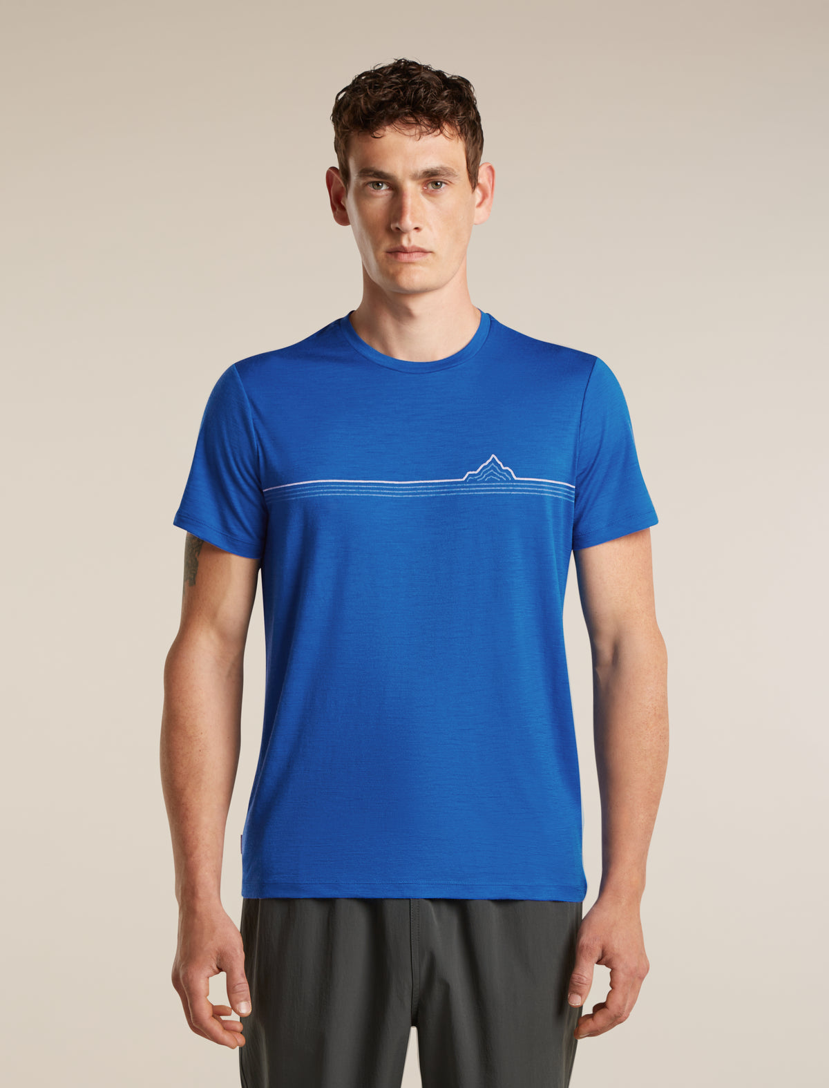 150 Tech Lite T-Shirt Range Stripes Lazurite - 1