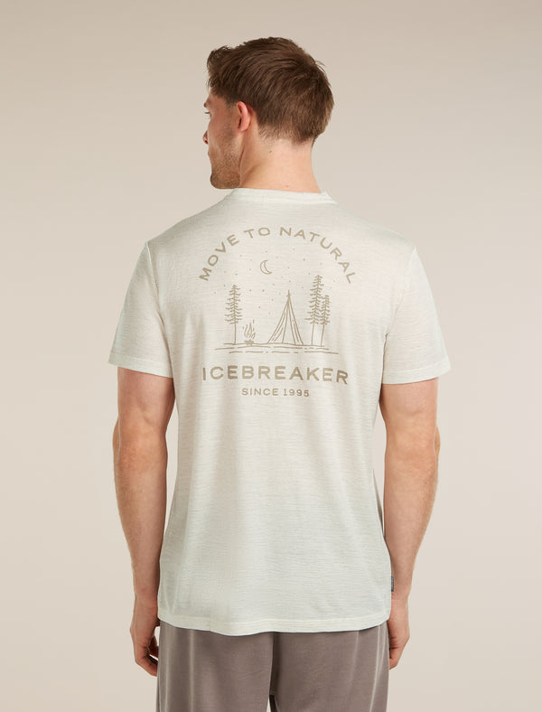 T-shirt da uomo in lana merino al 100% T-shirt a T-shirt da uomo in lana merino al 100% T-shirt a