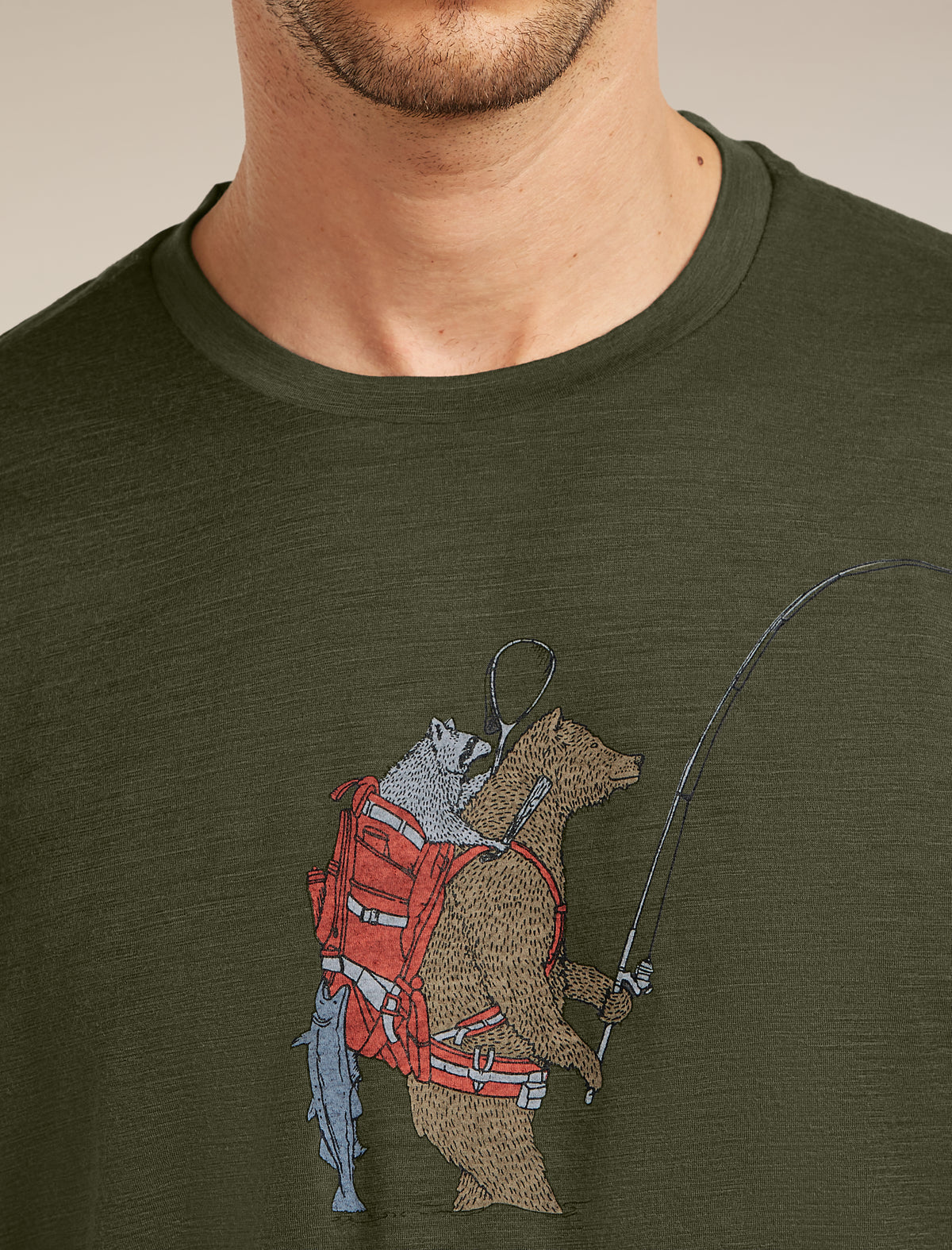 150 Tech Lite T-Shirt Bear Catch Dk Loden - 6