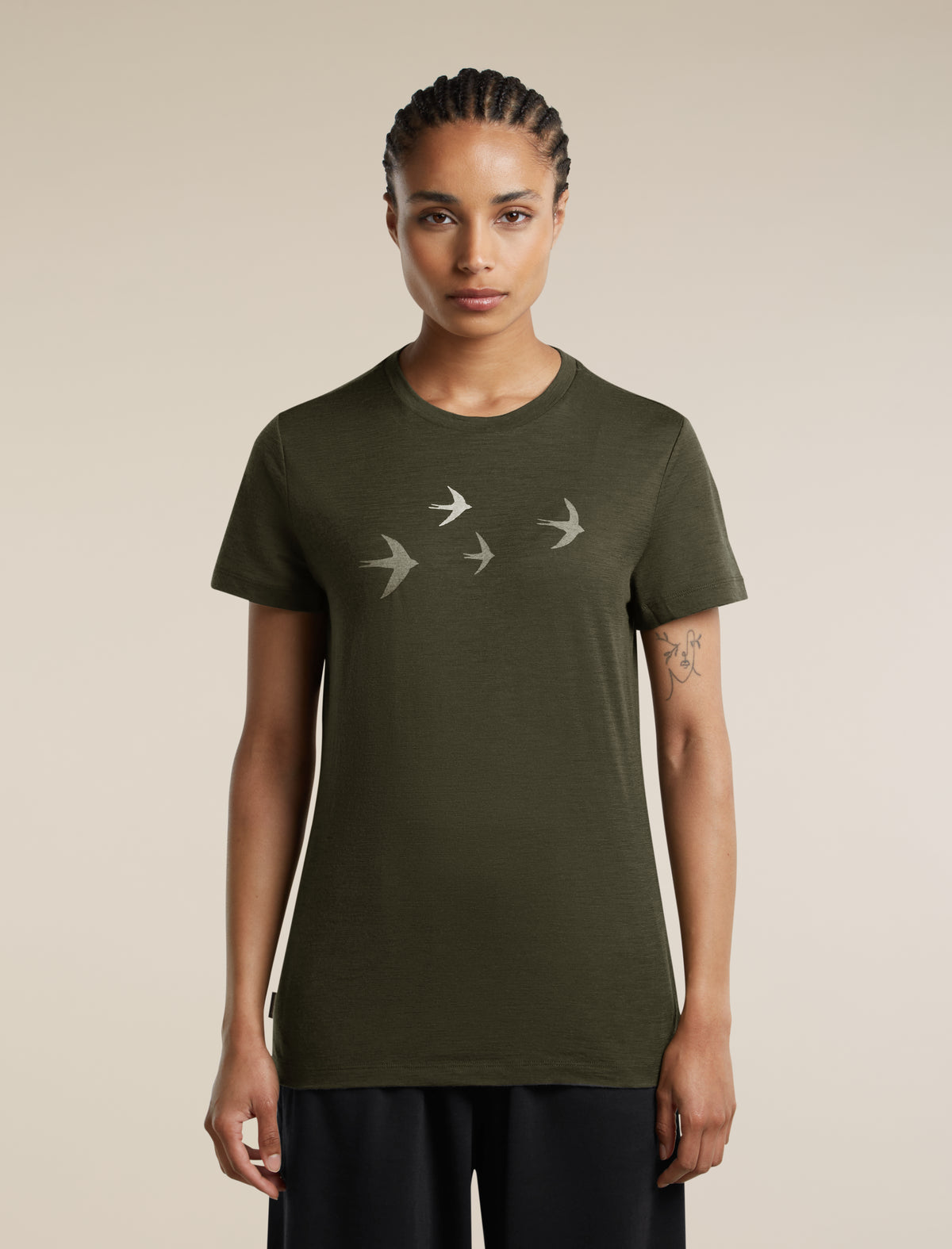 T-shirt 150 Tech Lite Bird Transit Dk Loden - 1