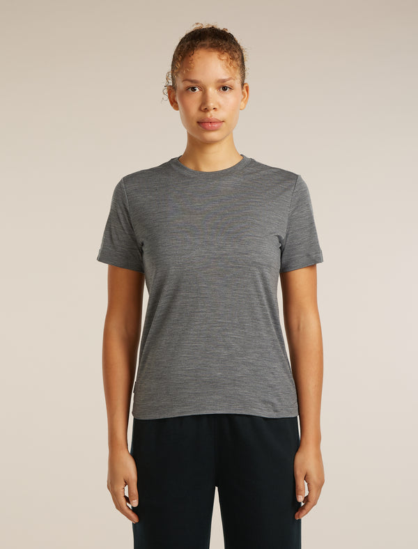 T-Shirt Manches Courtes Icebreaker Merino 125 Cool-Lite Sphere 3 Vert Femme T-Shirt Manches Courtes Icebreaker Merino 125 Cool-Lite Sphere 3 Vert Femme