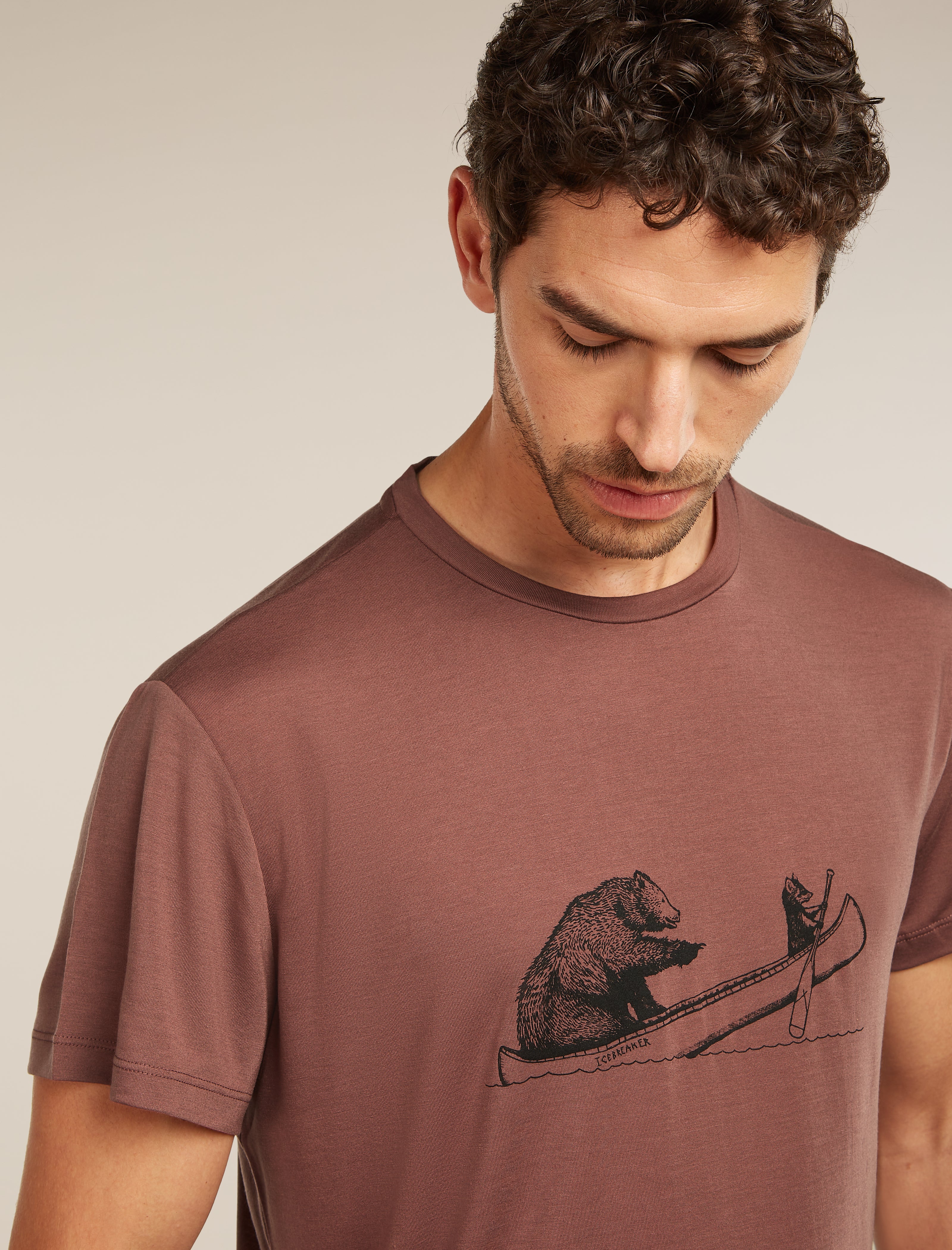 Core T-Shirt Canoe Companions | icebreaker Carob