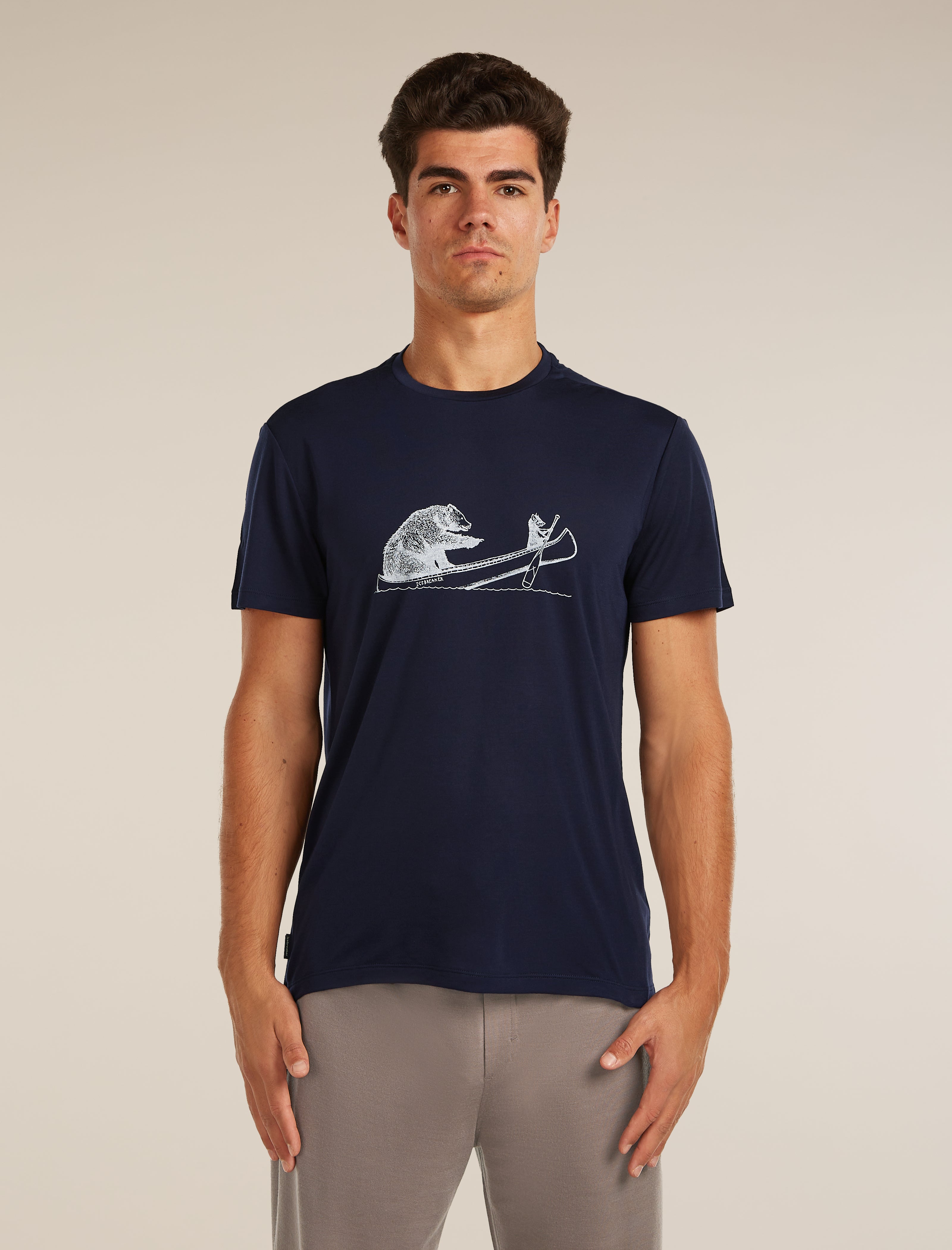 ICEBREAKER メンズTシャツ L Core T-Shirt Canoe Companions | icebreaker