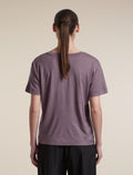 T-shirt con scollo a V 150 Tech Lite Relaxed Grey Plum - 2