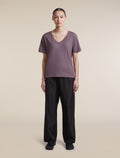 T-shirt con scollo a V 150 Tech Lite Relaxed Grey Plum - 3