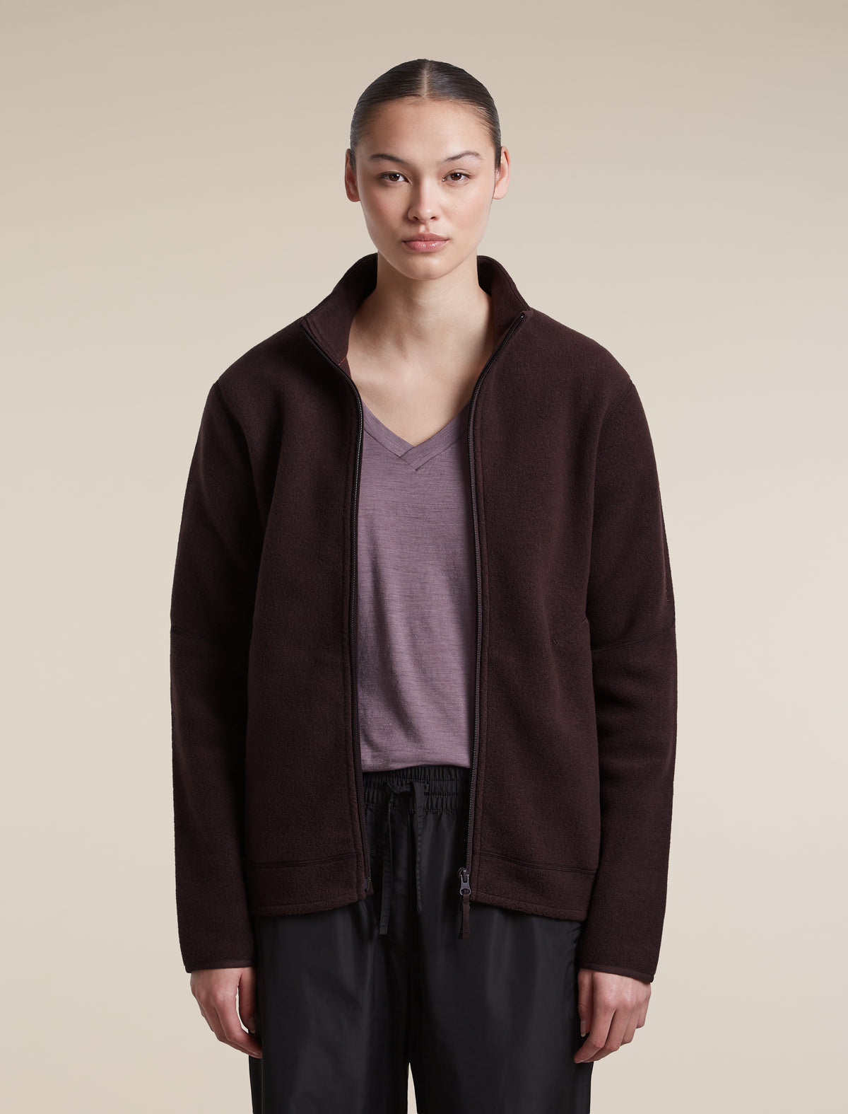 T-shirt con scollo a V 150 Tech Lite Relaxed Grey Plum - 5