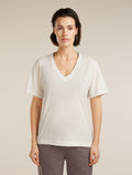 150 Tech Lite Relaxed V Neck T-Shirt Ecru Hthr - 1