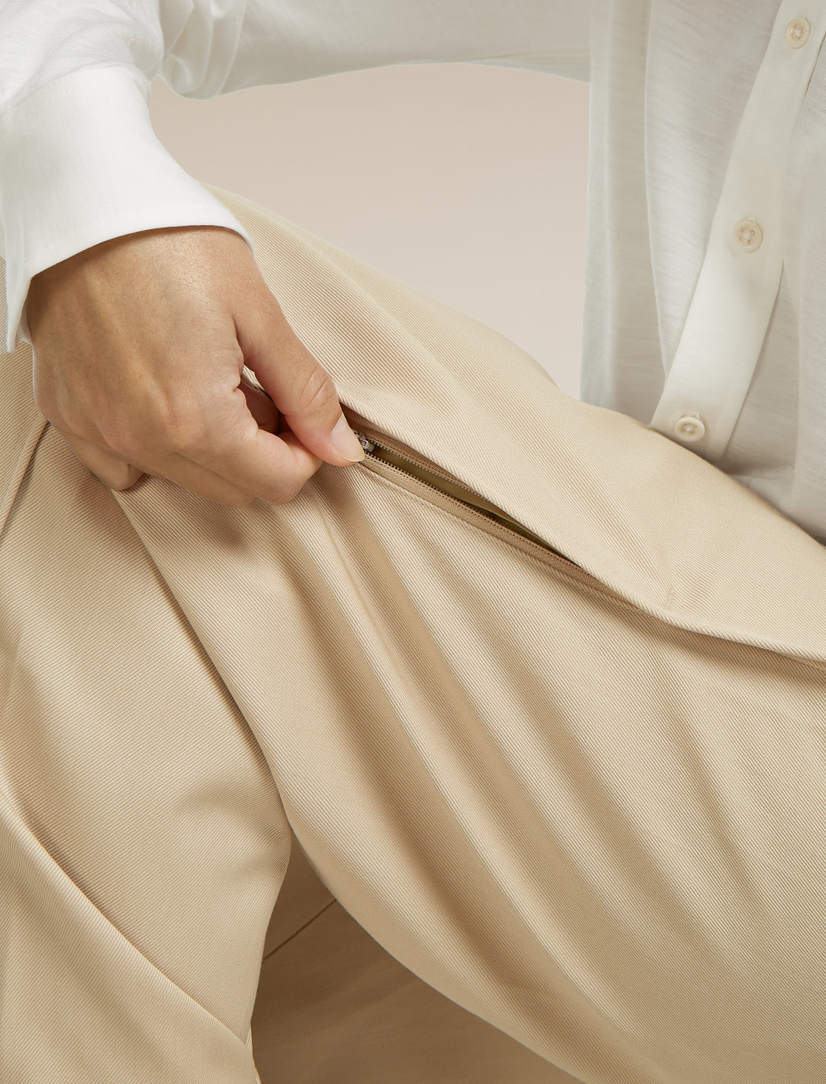 Pantalon réglable en sergé  - 12