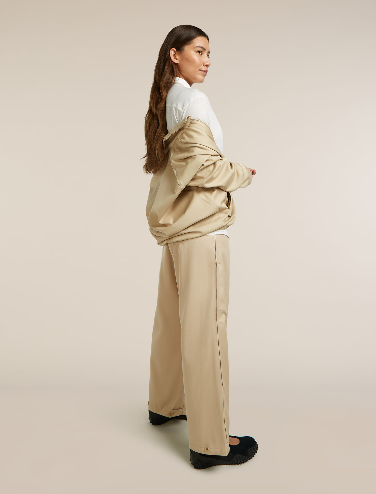 Pantalon réglable en sergé  - 16