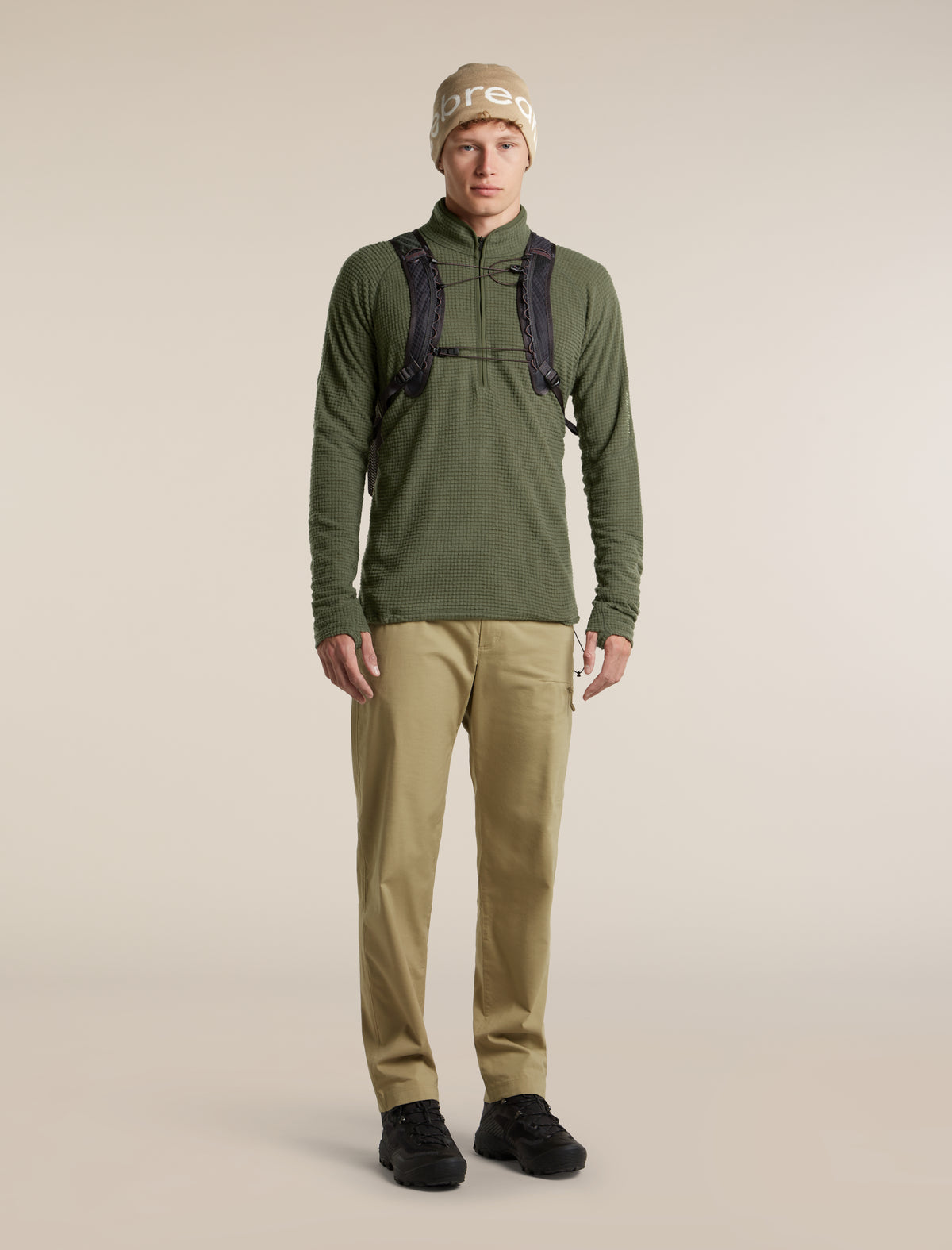 400 RealFleece™ Grid Peaksland Half Zip Dk Loden - 4