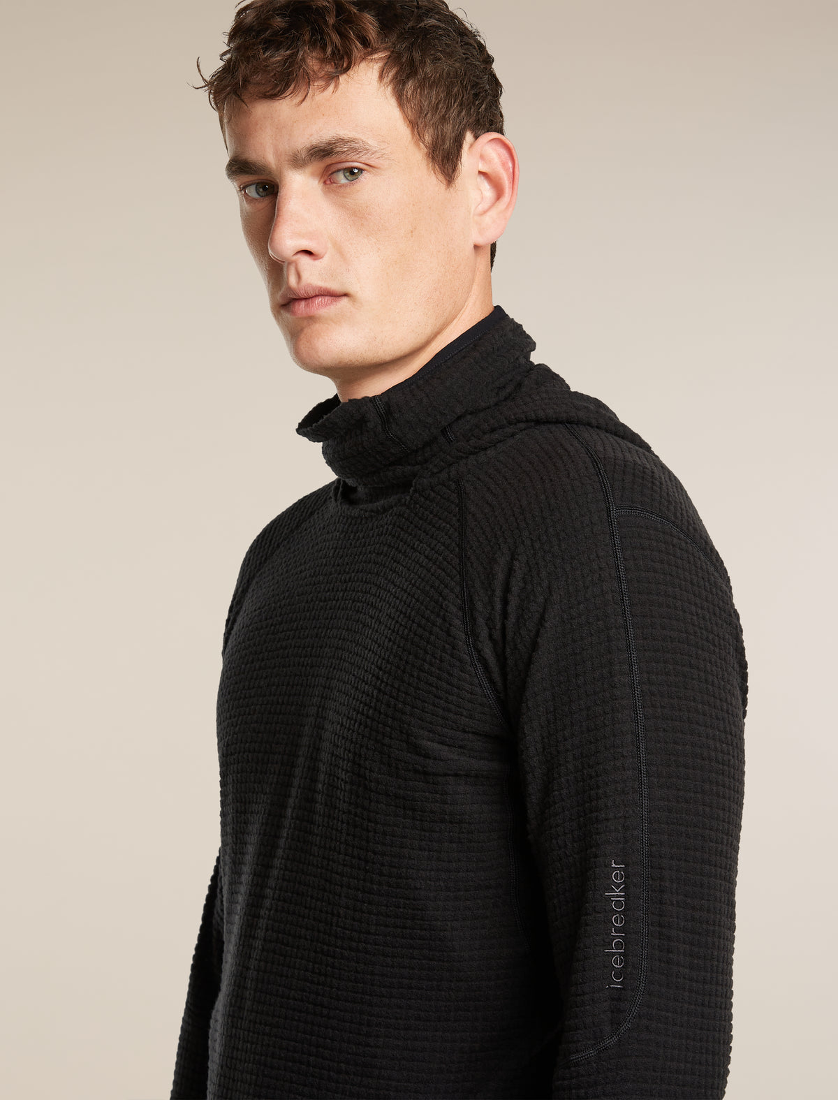 400 RealFleece™ Grid Blackridge Pullover Hoodie Black - 8