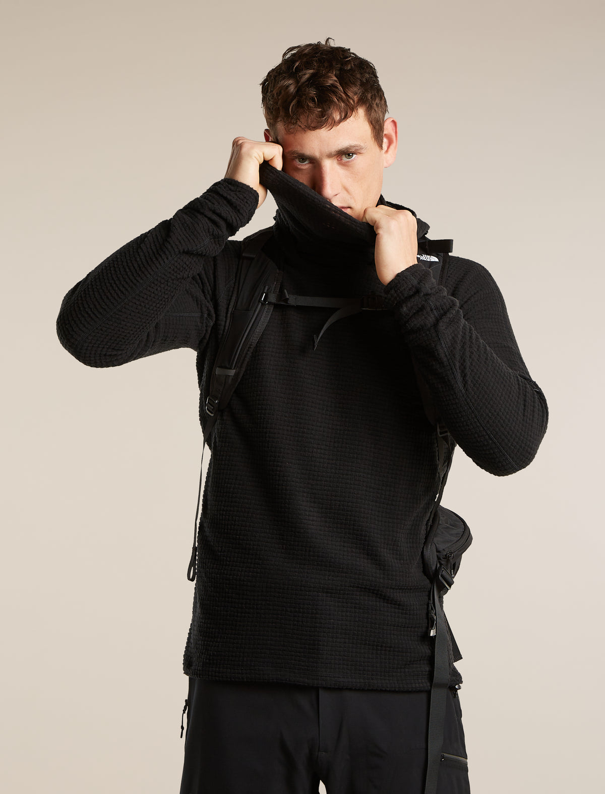 400 RealFleece™ Grid Blackridge Pullover Hoodie Black - 9
