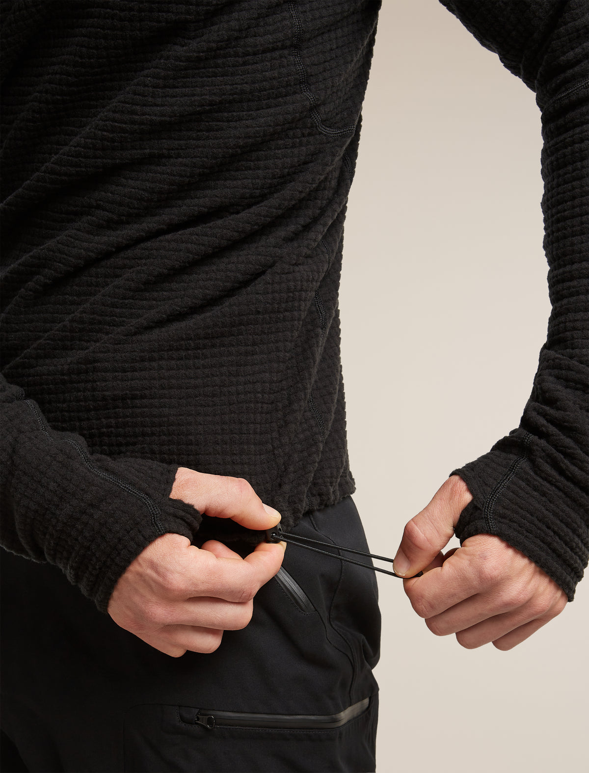 400 RealFleece™ Grid Blackridge Pullover Hoodie Black - 10
