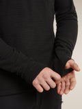 400 RealFleece™ Grid Blackridge Pullover Hoodie Black - 6