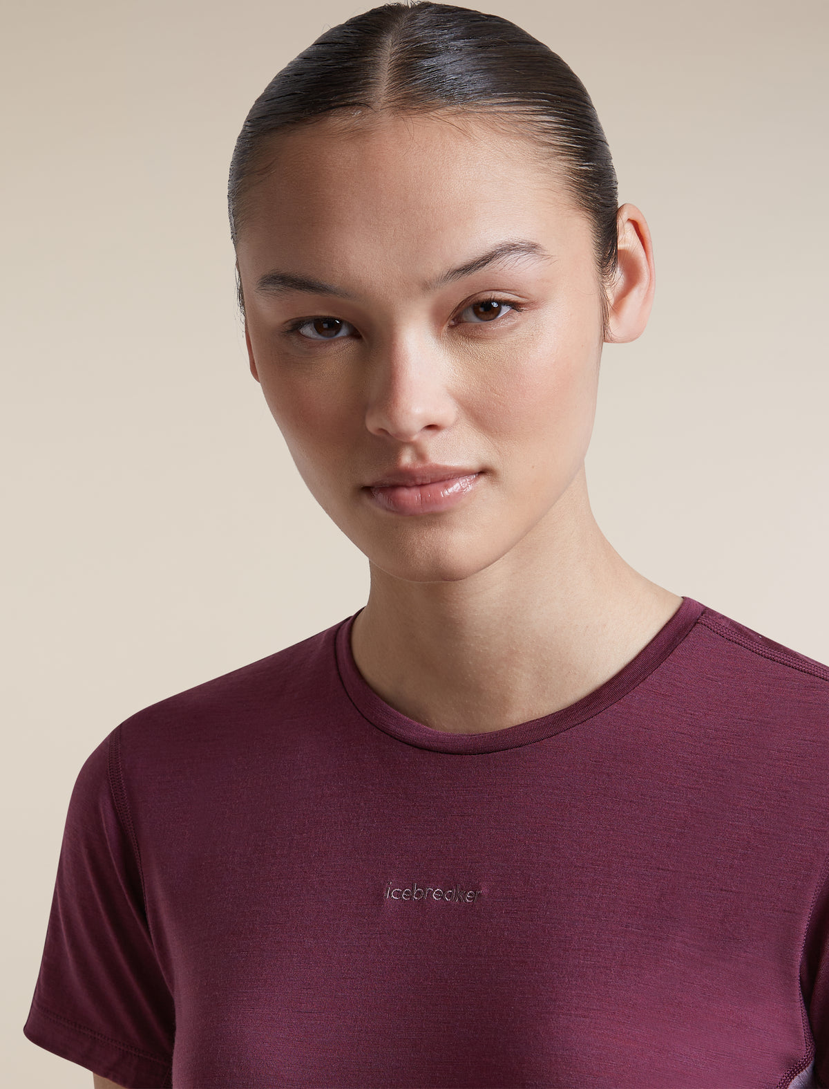 T-shirt 125 Cool-Lite™ Sphere Colour Block Dk Berry/Grey Plum/Cb - 6