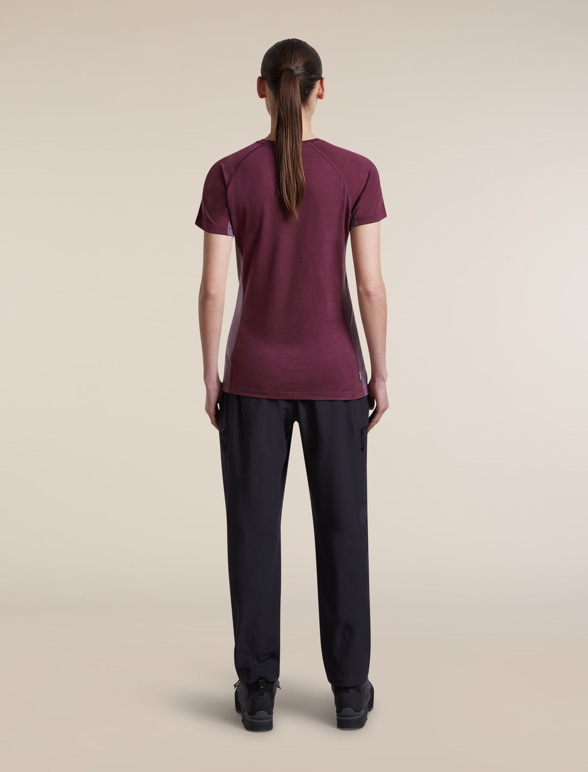 T-shirt 125 Cool-Lite™ Sphere Colour Block Dk Berry/Grey Plum/Cb - 7