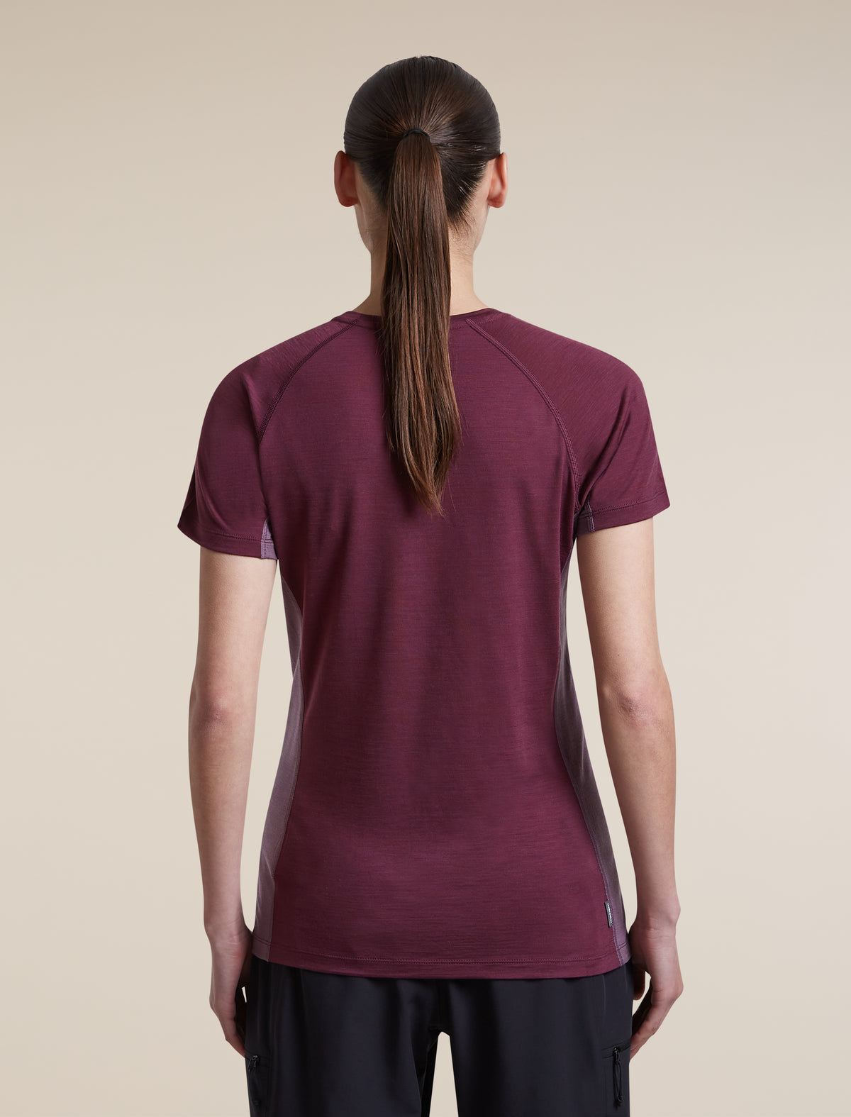 T-shirt 125 Cool-Lite™ Sphere Colour Block Dk Berry/Grey Plum/Cb - 2