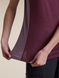 T-shirt 125 Cool-Lite™ Sphere Colour Block Dk Berry/Grey Plum/Cb - 8