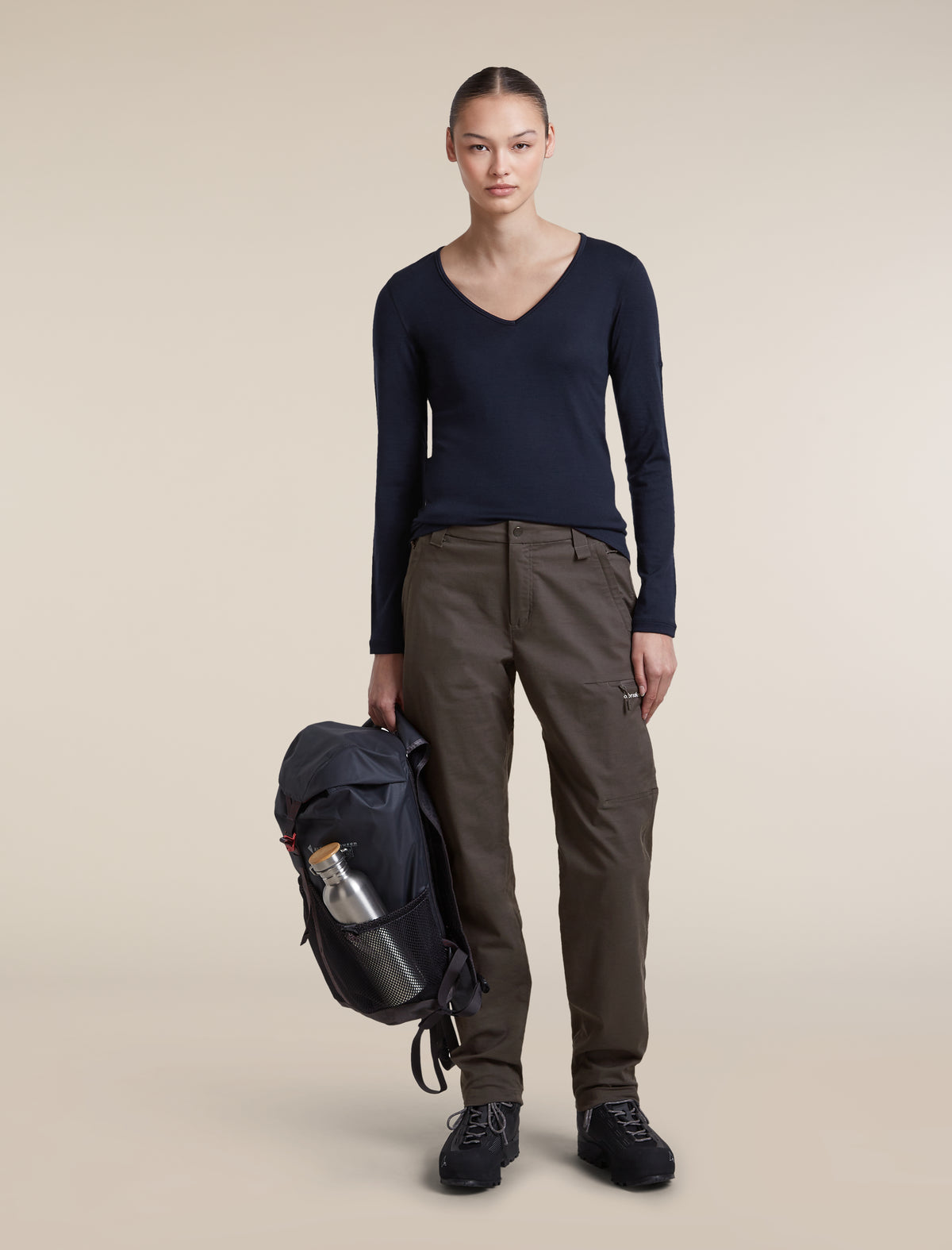 260 Oasis V Neck Midnight Navy - 4
