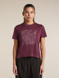 T-shirt corta 150 Tech Lite Great Heights Dk Berry - 1