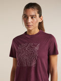 T-shirt corta 150 Tech Lite Great Heights Dk Berry - 7