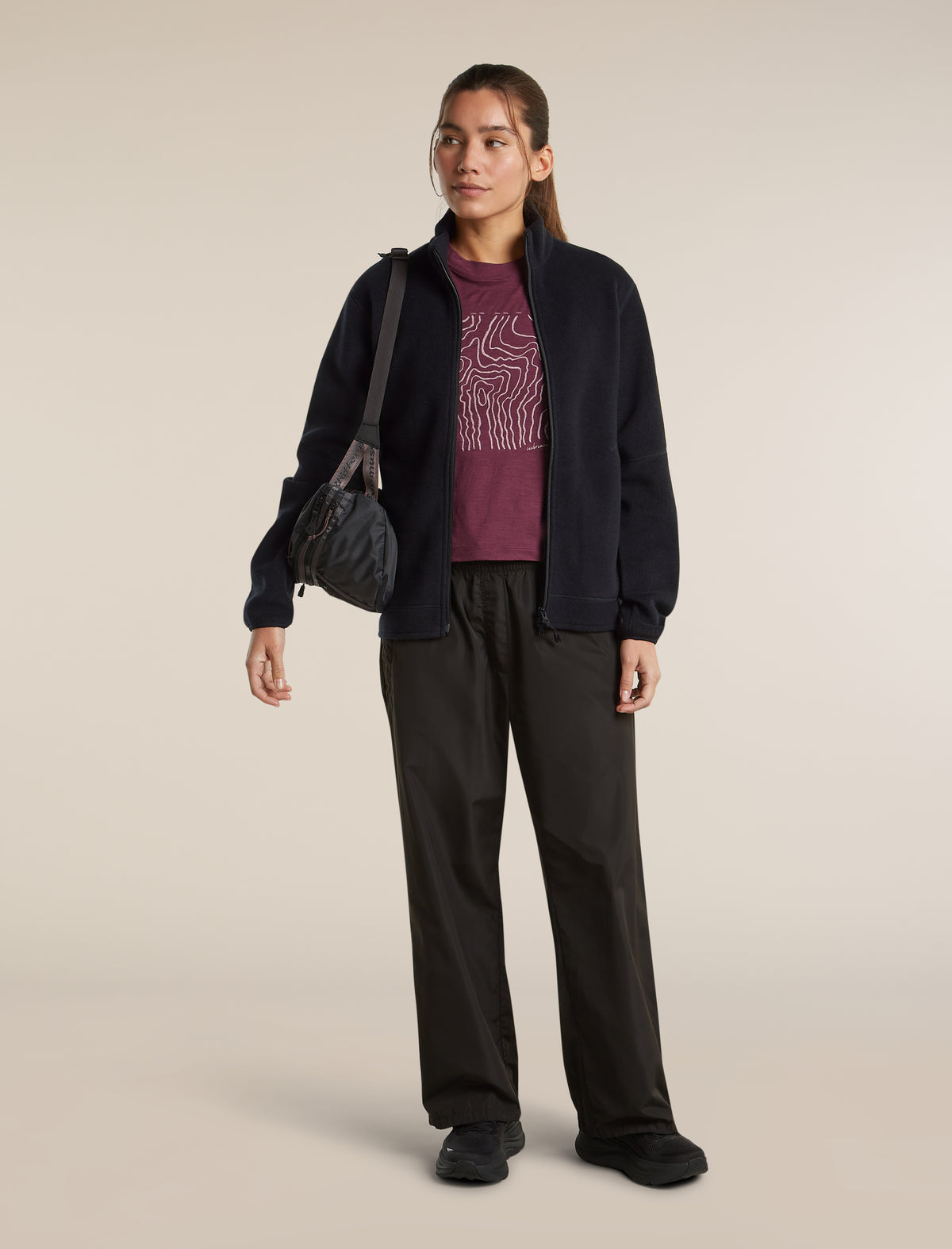 T-shirt corta 150 Tech Lite Great Heights Dk Berry - 4