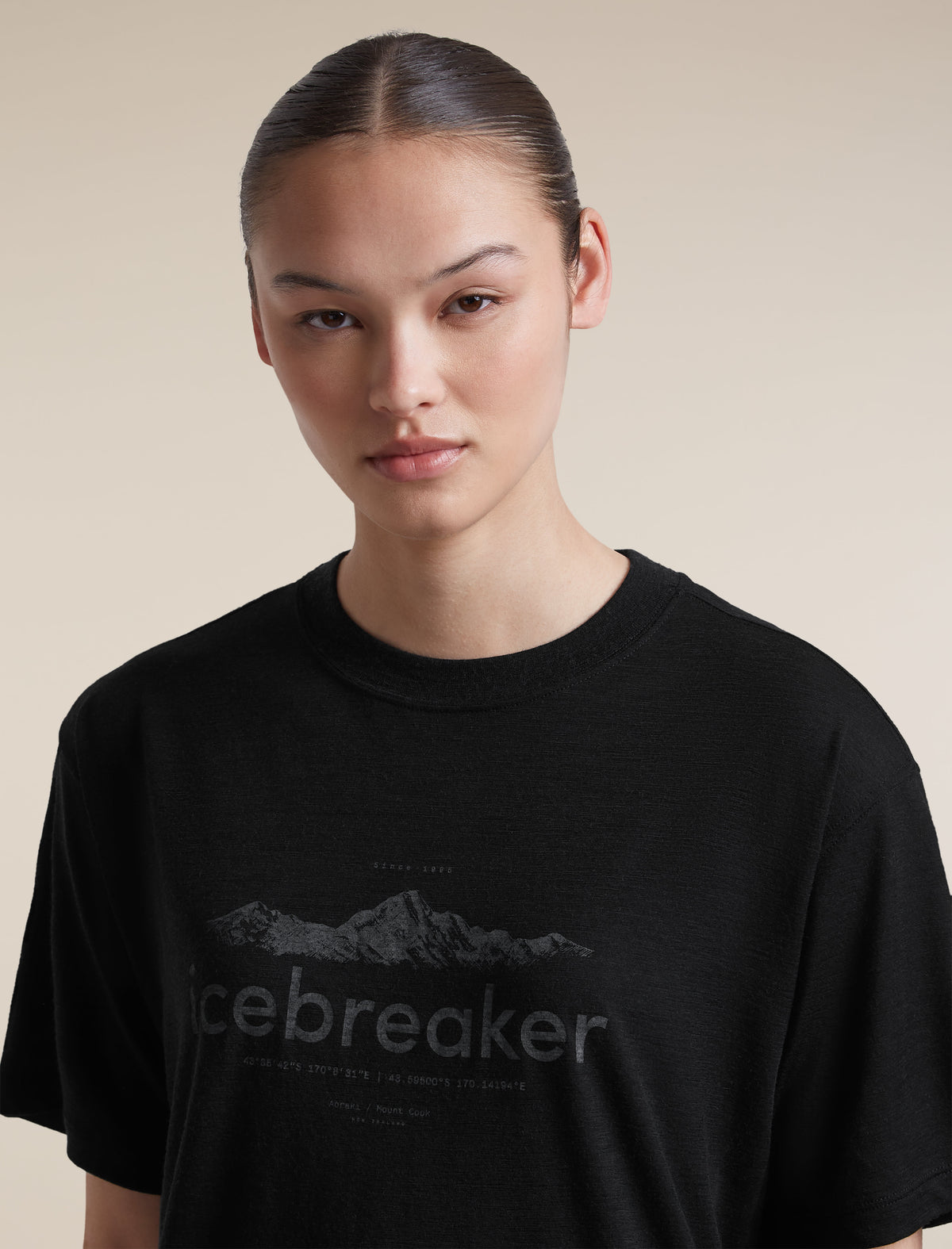 T-shirt 150 Tech Lite Relaxed icebreaker Heritage Black - 7